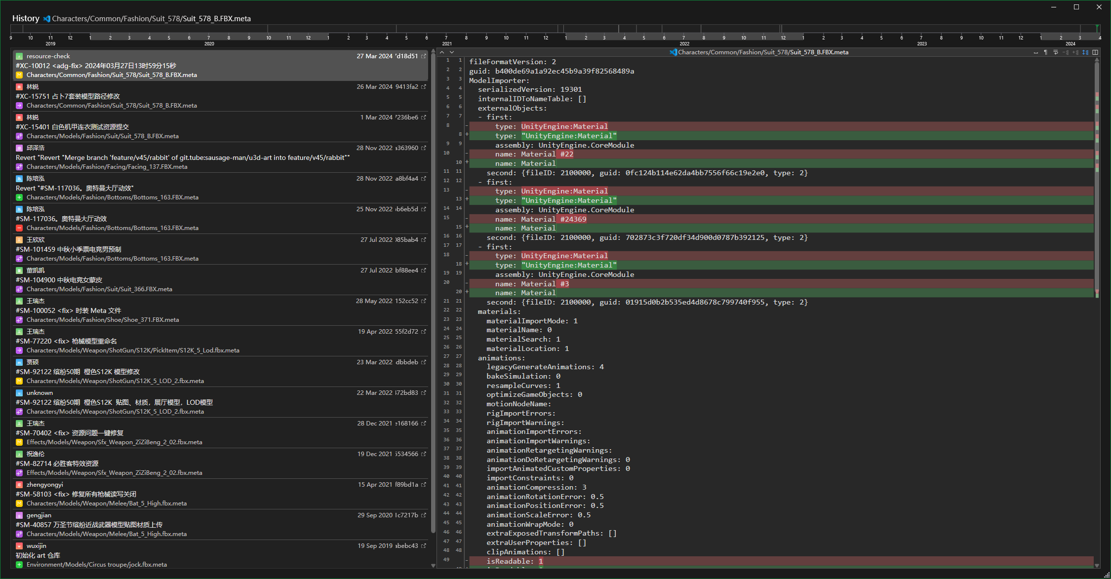 Fork 软件显示的历史
