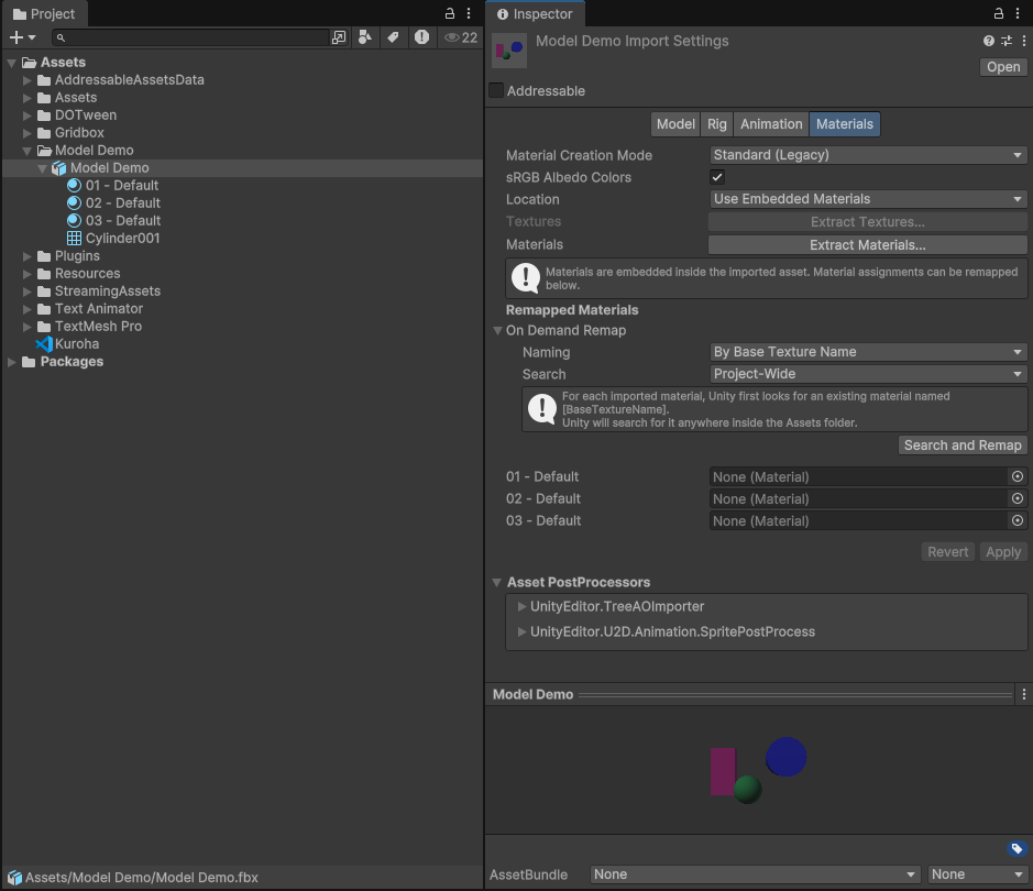 Use Embedded Materials